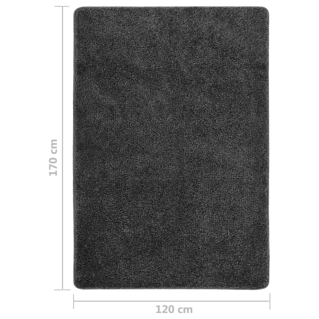 Pörrömatto tummanharmaa 120x170 cm liukumaton - Sisustajankoti.fi