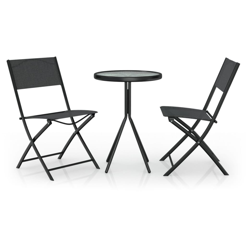 3-osainen Bistrosarja teräs musta - Sisustajankoti.fi