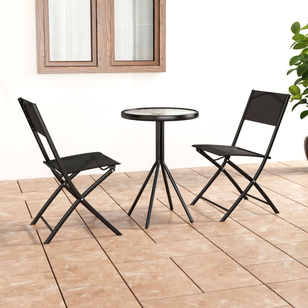 3-osainen Bistrosarja teräs musta - Sisustajankoti.fi