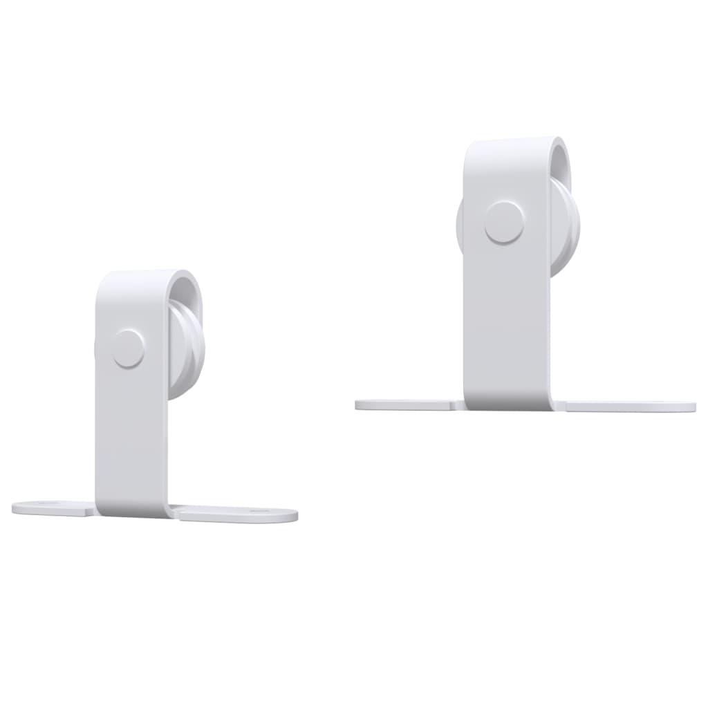 Kaapin liukuoven asennussarja mini hiiliteräs valkoinen 122 cm - Sisustajankoti.fi