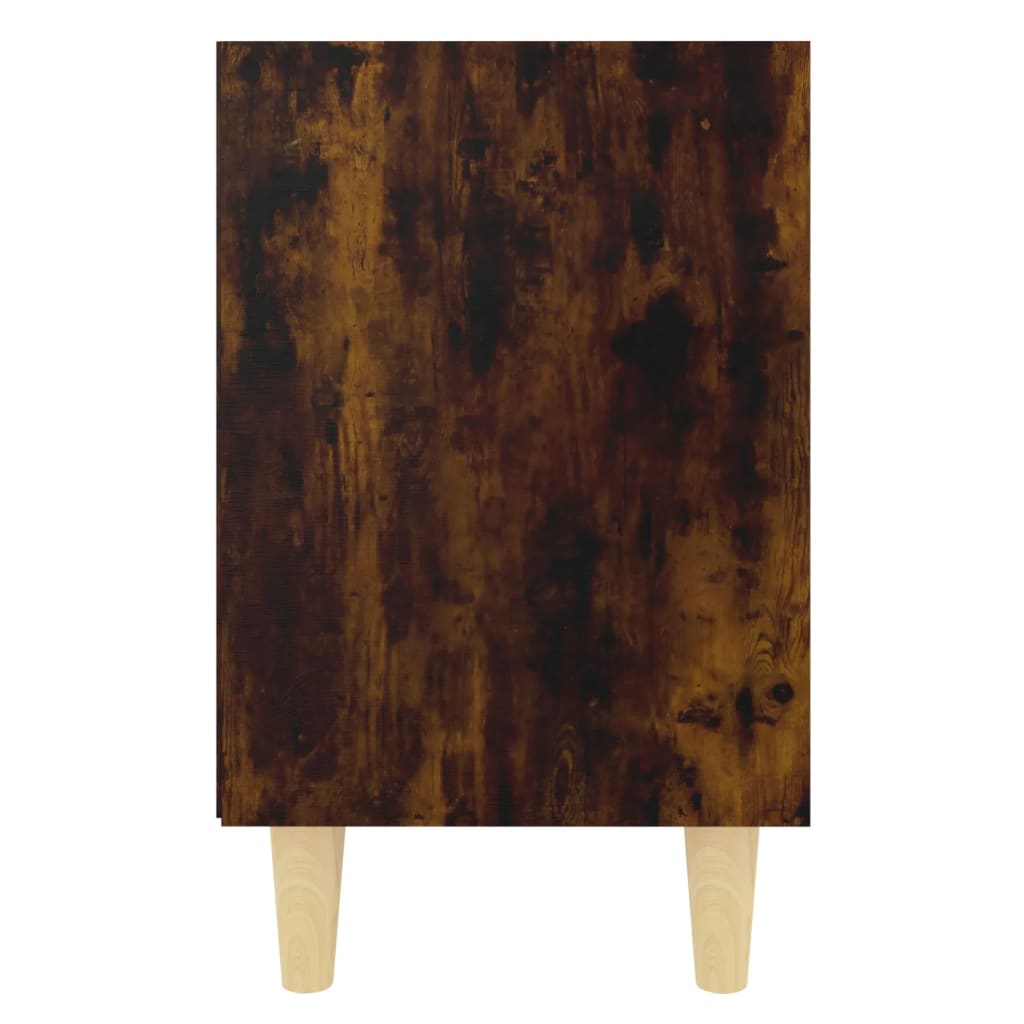 Yöpöydät täyspuujaloilla 2 kpl savutammi 40x30x50 cm - Sisustajankoti.fi