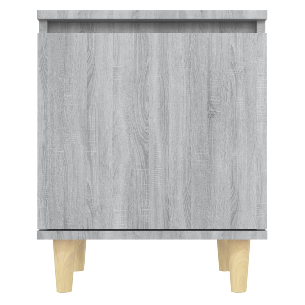 Yöpöydät täyspuujaloilla 2 kpl harmaa Sonoma 40x30x50 cm - Sisustajankoti.fi