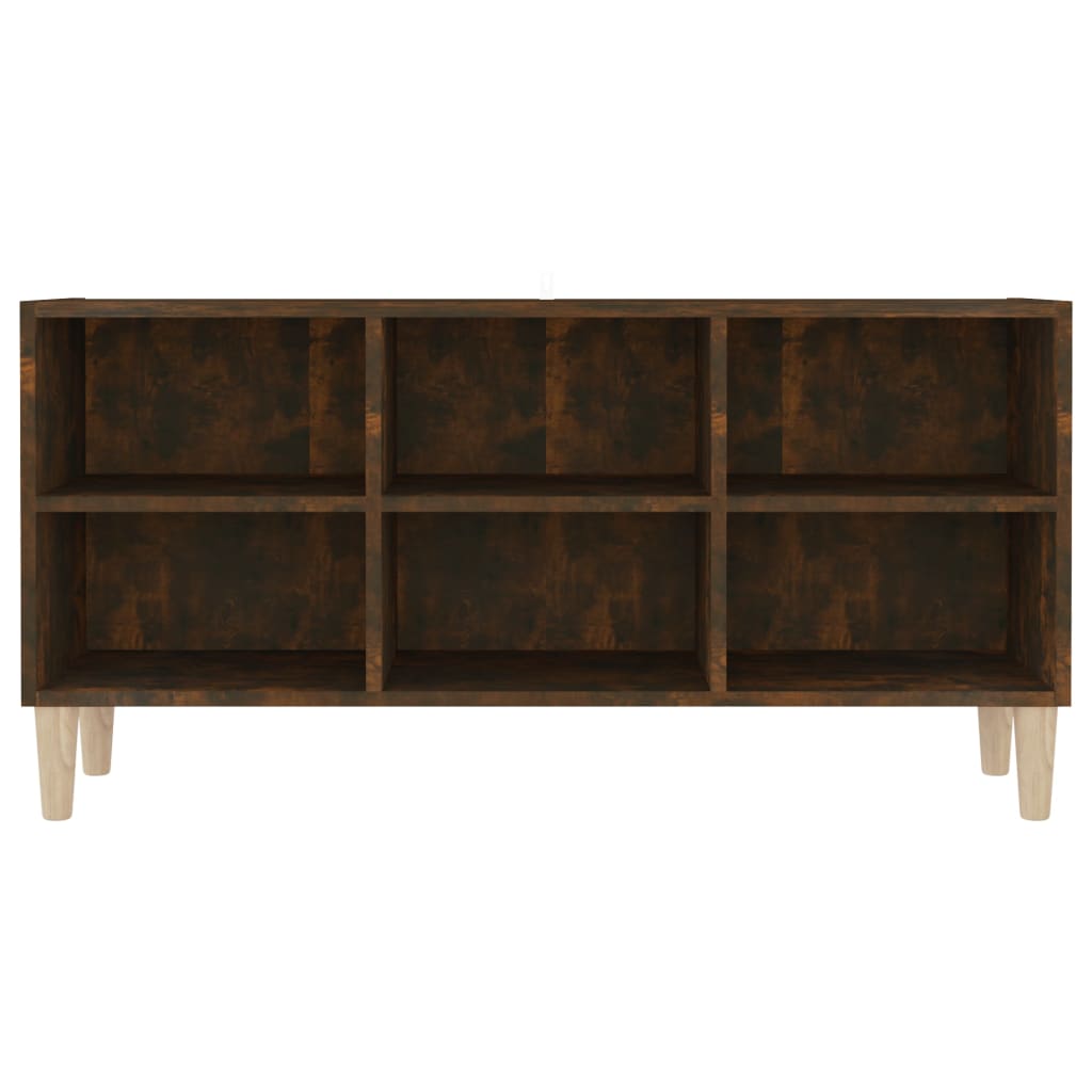 TV-taso täyspuiset jalat savutammi 103,5x30x50 cm - Sisustajankoti.fi