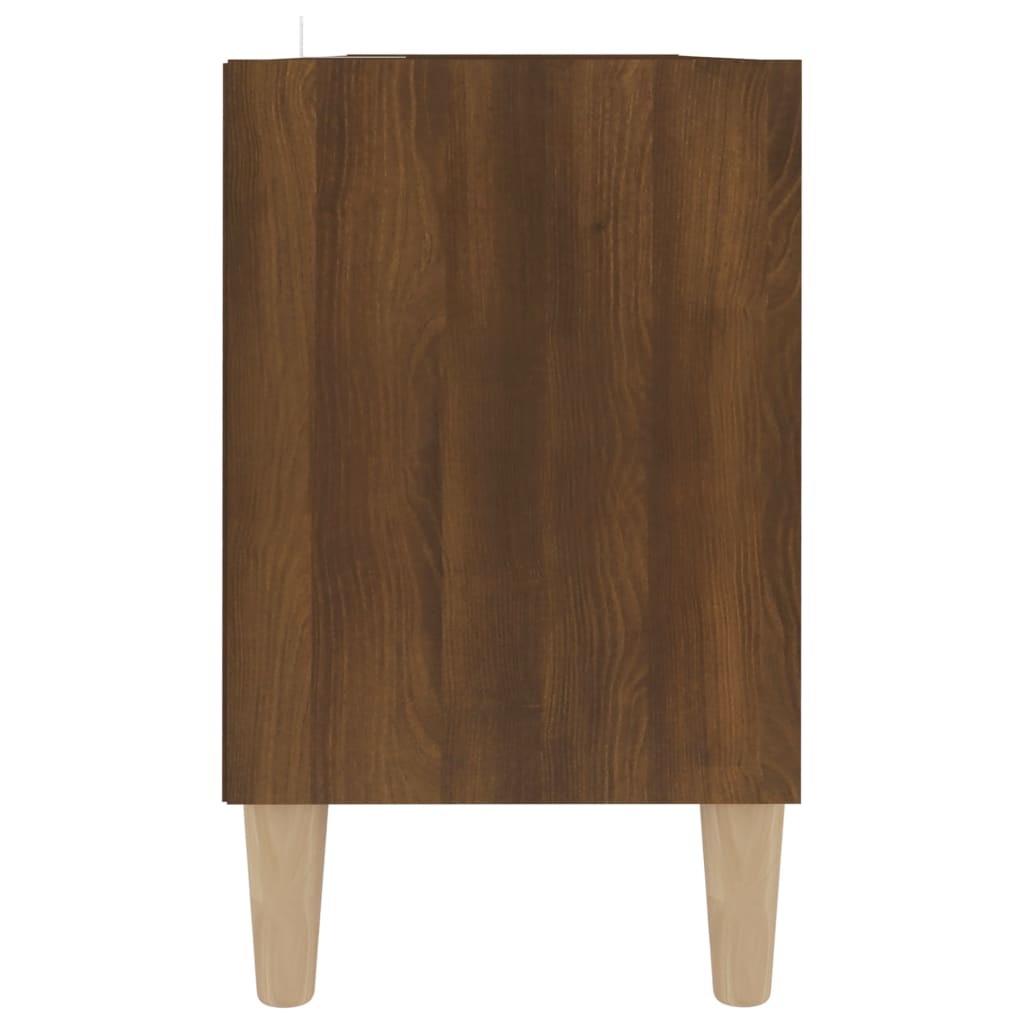 TV-taso täyspuiset jalat ruskea tammi 103,5x30x50 cm - Sisustajankoti.fi