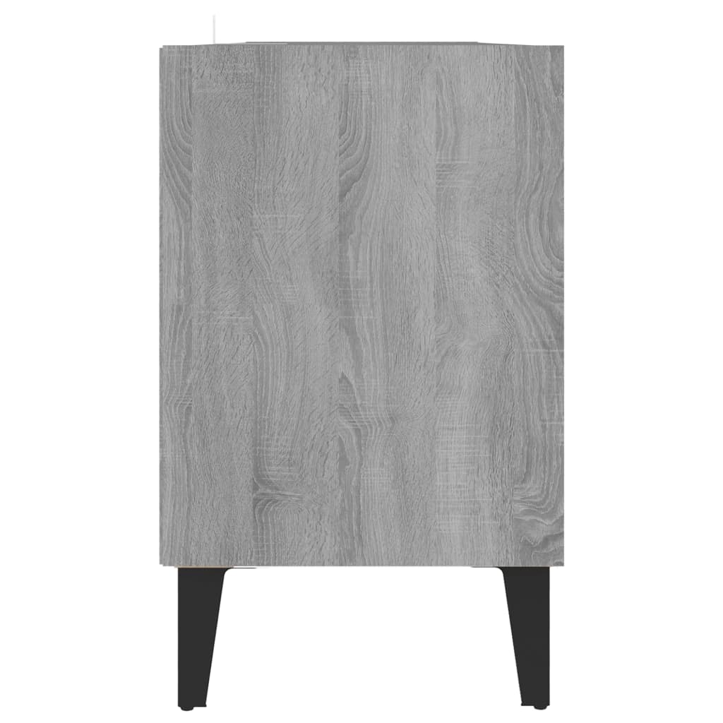 TV-taso metallijaloilla harmaa Sonoma 103,5x30x50 cm - Sisustajankoti.fi