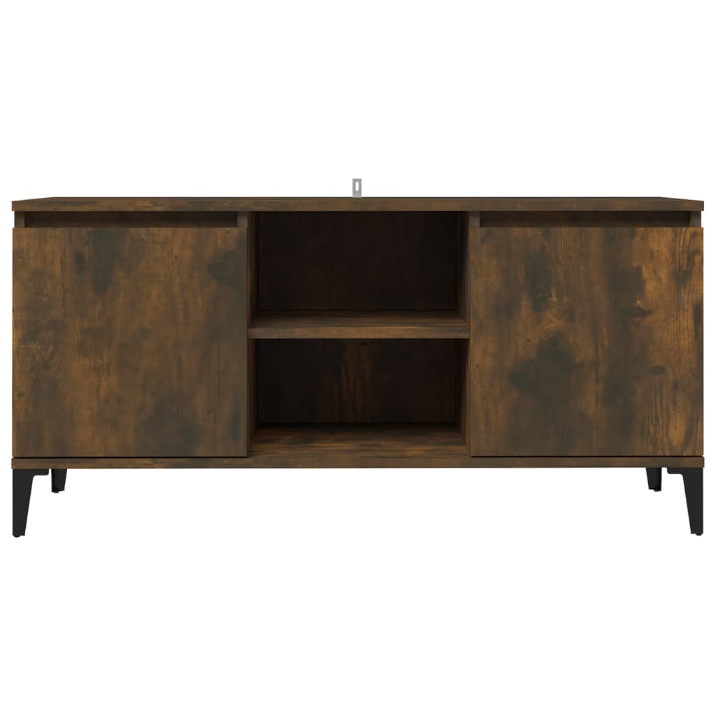 TV-taso metallijaloilla savutammi 103,5x35x50 cm - Sisustajankoti.fi