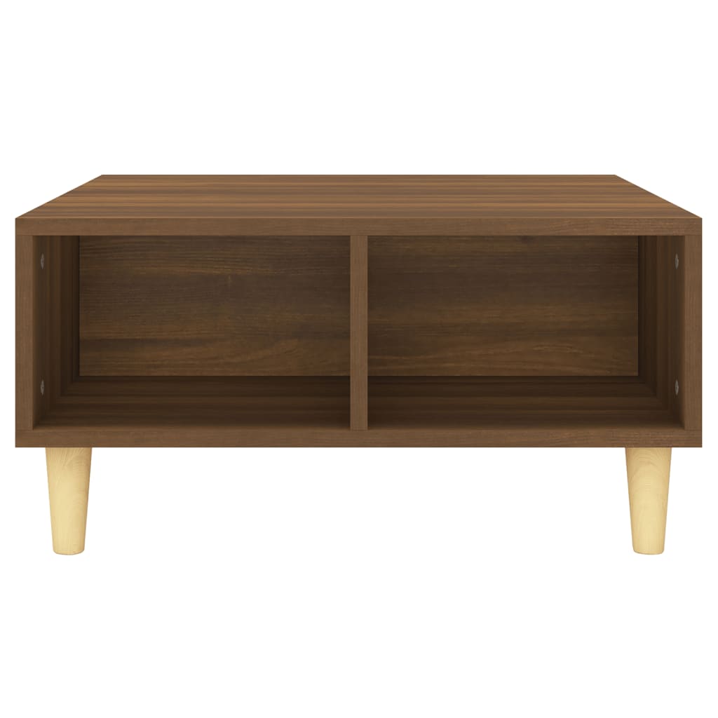 Sohvapöytä ruskea tammi 60x60x30 cm - Sisustajankoti.fi