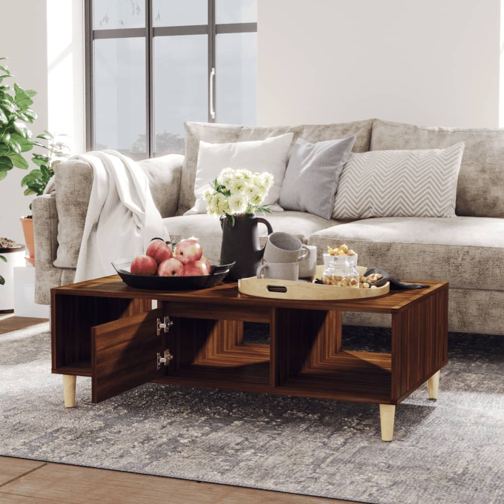 Sohvapöytä ruskea tammi 103,5x60x35 cm - Sisustajankoti.fi
