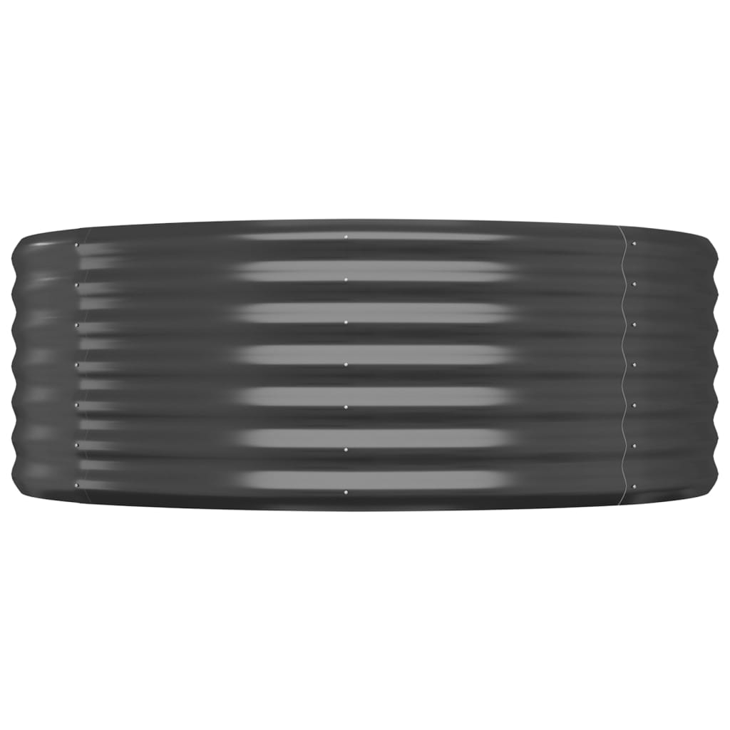 Puutarhakukkalaatikko jauhemaalattu teräs 507x100x36 cm antras. - Sisustajankoti.fi