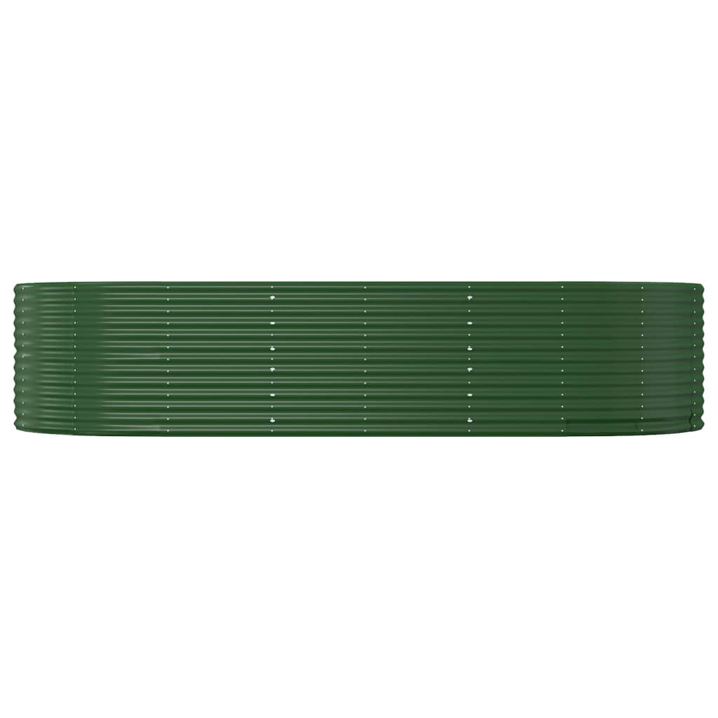 Puutarhakukkalaatikko vihreä 291x140x68 cm jauhemaalattu teräs - Sisustajankoti.fi