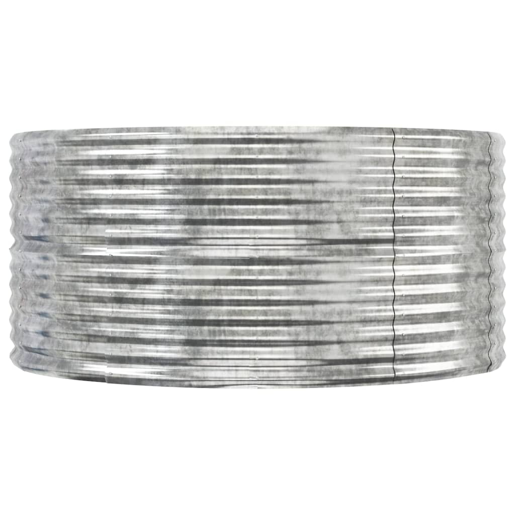 Puutarhakukkalaatikko hopea 291x140x68 cm jauhemaalattu teräs - Sisustajankoti.fi