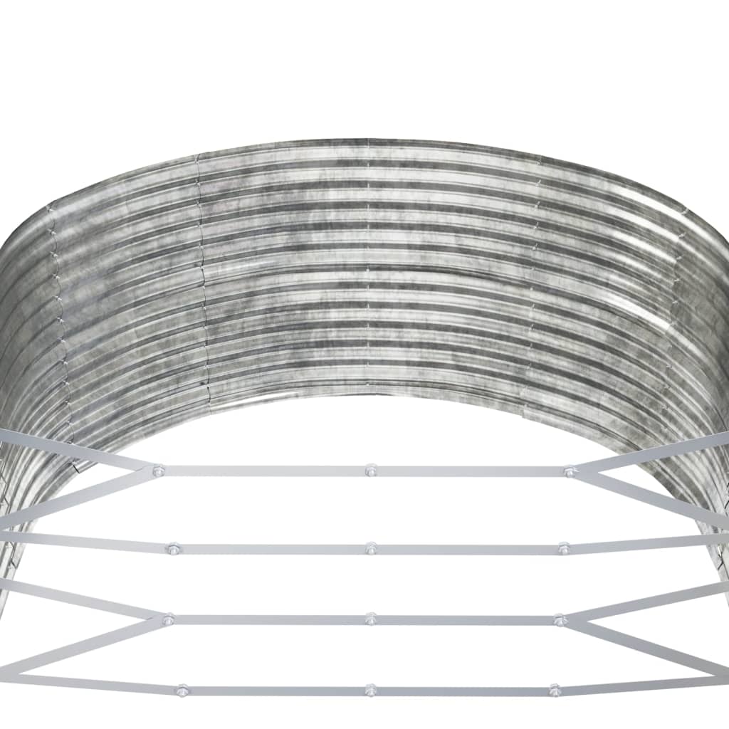 Puutarhakukkalaatikko hopea 291x140x68 cm jauhemaalattu teräs - Sisustajankoti.fi