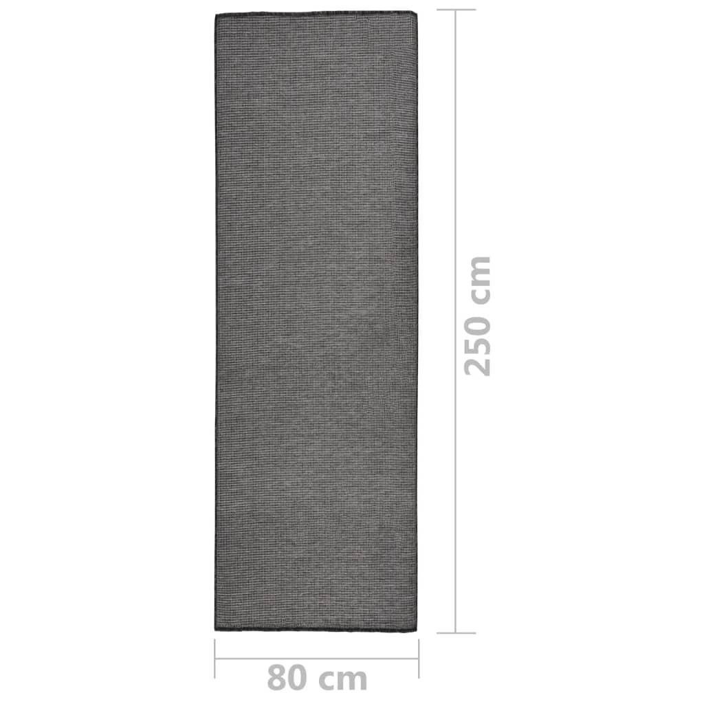 Ulkomatto Flatweave 80x250 cm harmaa - Sisustajankoti.fi