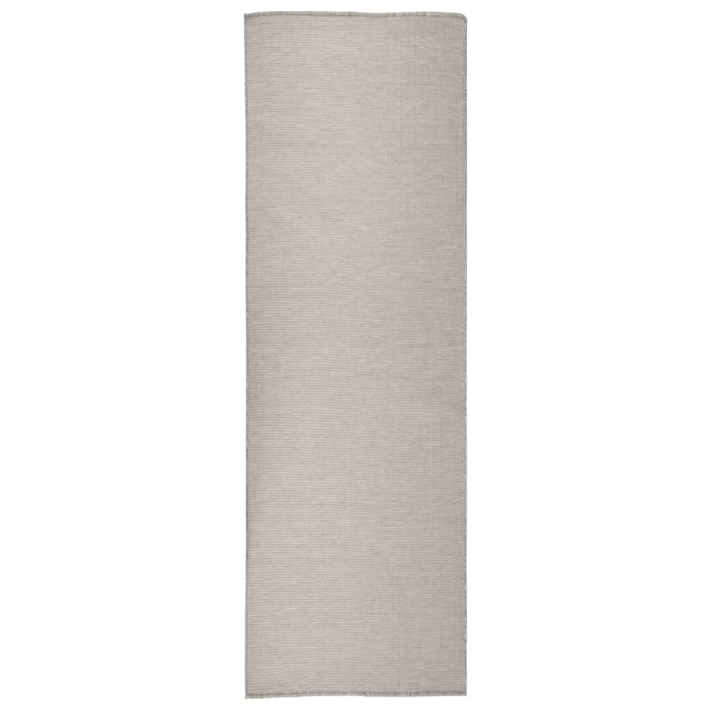 Ulkomatto Flatweave 80x250 cm harmaanruskea - Sisustajankoti.fi