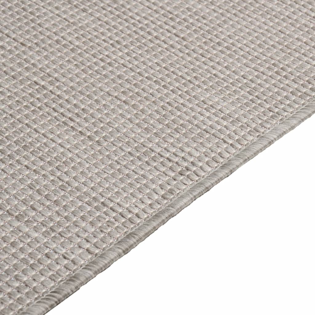 Ulkomatto Flatweave 100x200 cm harmaanruskea - Sisustajankoti.fi