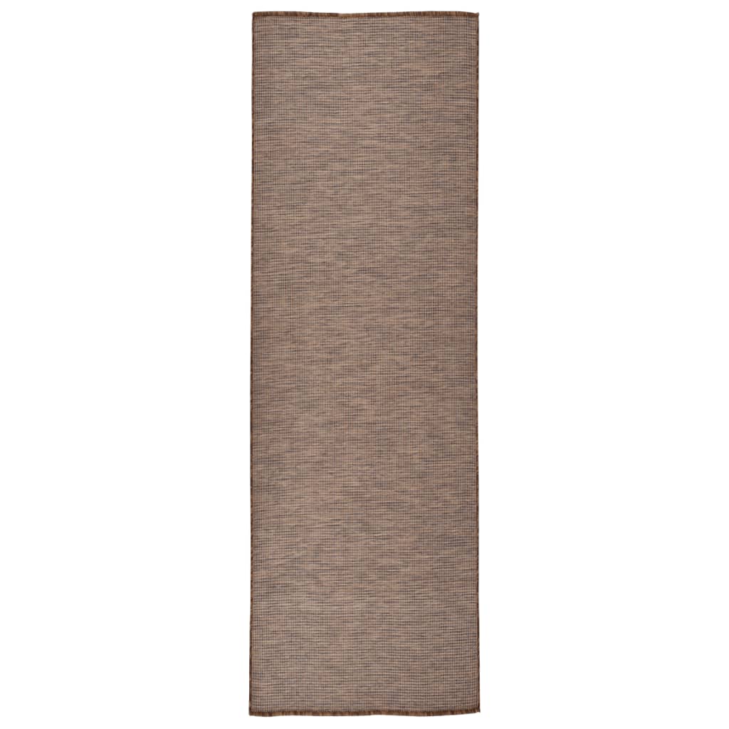 Ulkomatto Flatweave 80x250 cm ruskea - Sisustajankoti.fi