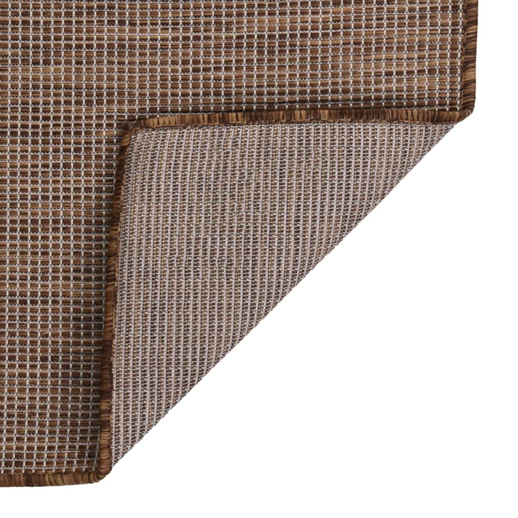 Ulkomatto Flatweave 80x250 cm ruskea - Sisustajankoti.fi