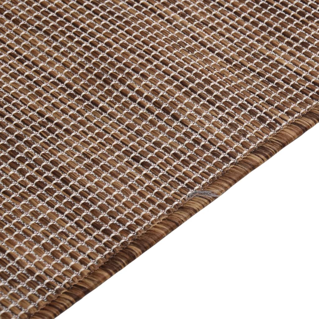 Ulkomatto Flatweave 80x250 cm ruskea - Sisustajankoti.fi