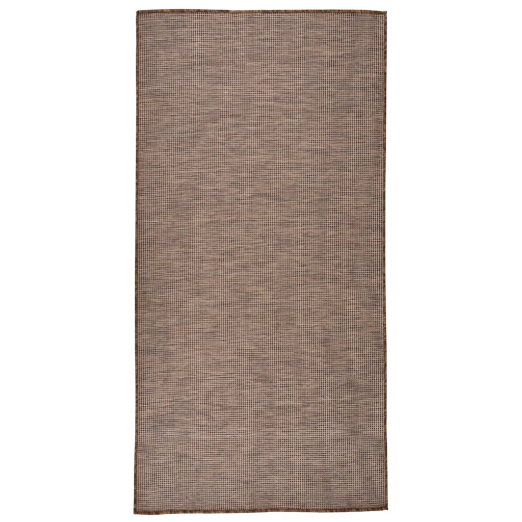 Ulkomatto Flatweave 100x200 cm ruskea - Sisustajankoti.fi