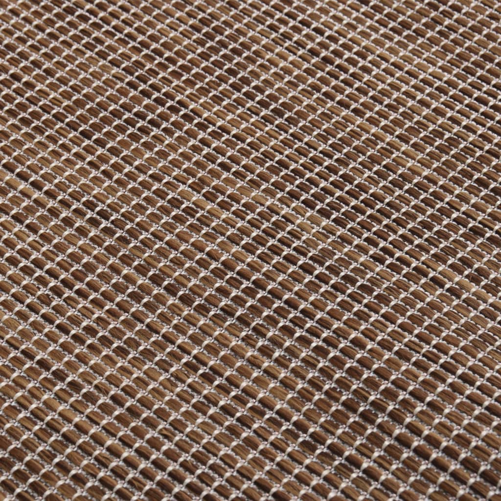 Ulkomatto Flatweave 140x200 cm ruskea - Sisustajankoti.fi