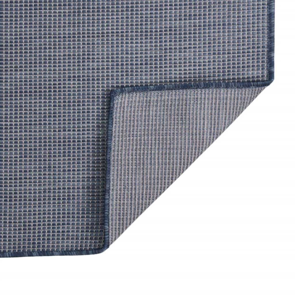 Ulkomatto Flatweave 80x250 cm sininen - Sisustajankoti.fi