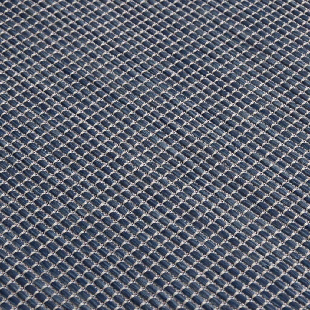 Ulkomatto Flatweave 120x170 cm sininen - Sisustajankoti.fi