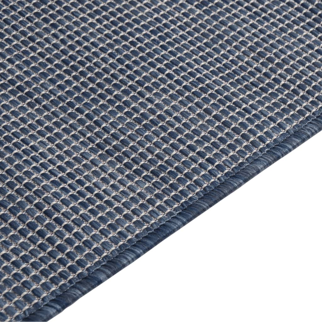 Ulkomatto Flatweave 200x280 cm sininen - Sisustajankoti.fi