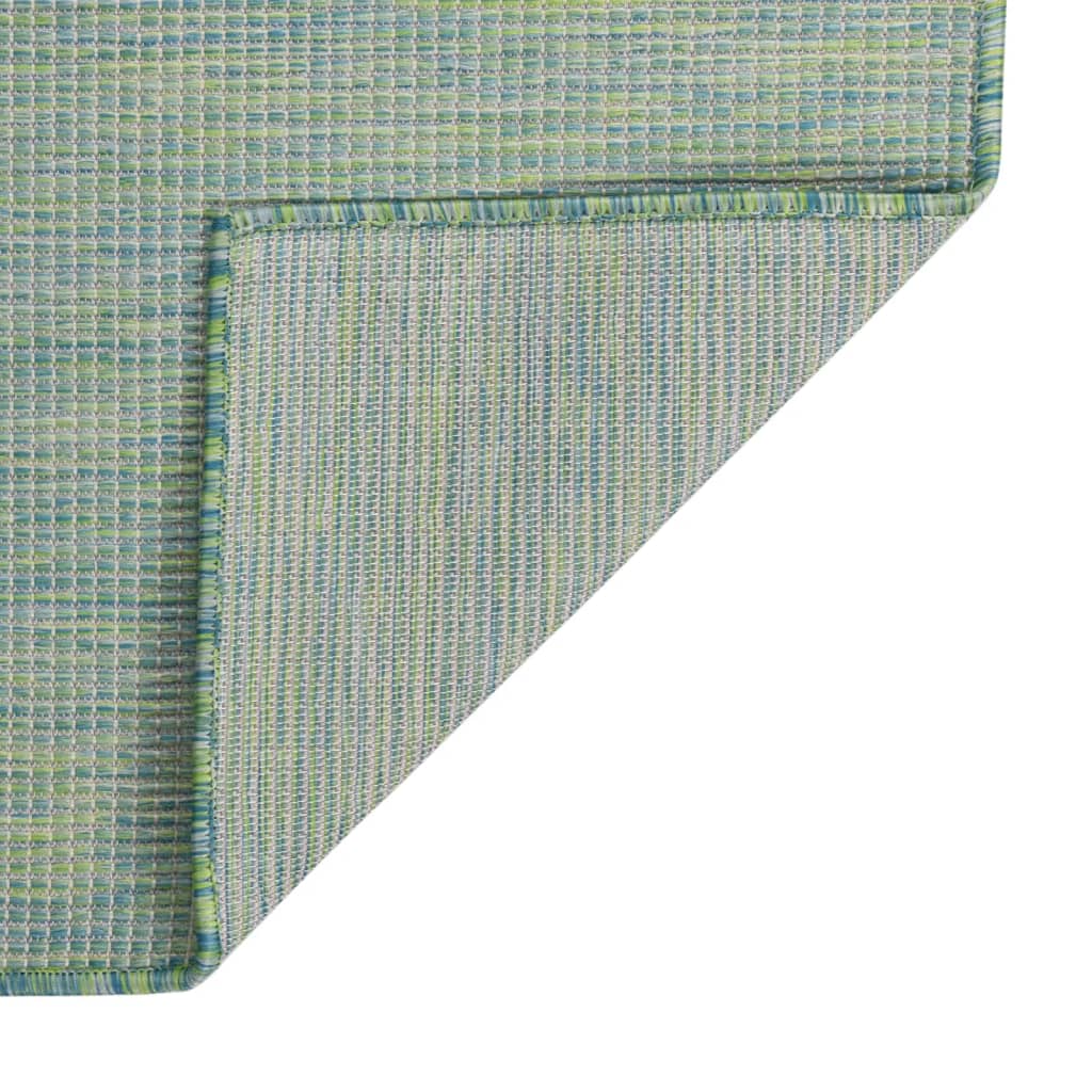 Ulkomatto Flatweave 80x250 cm turkoosi - Sisustajankoti.fi