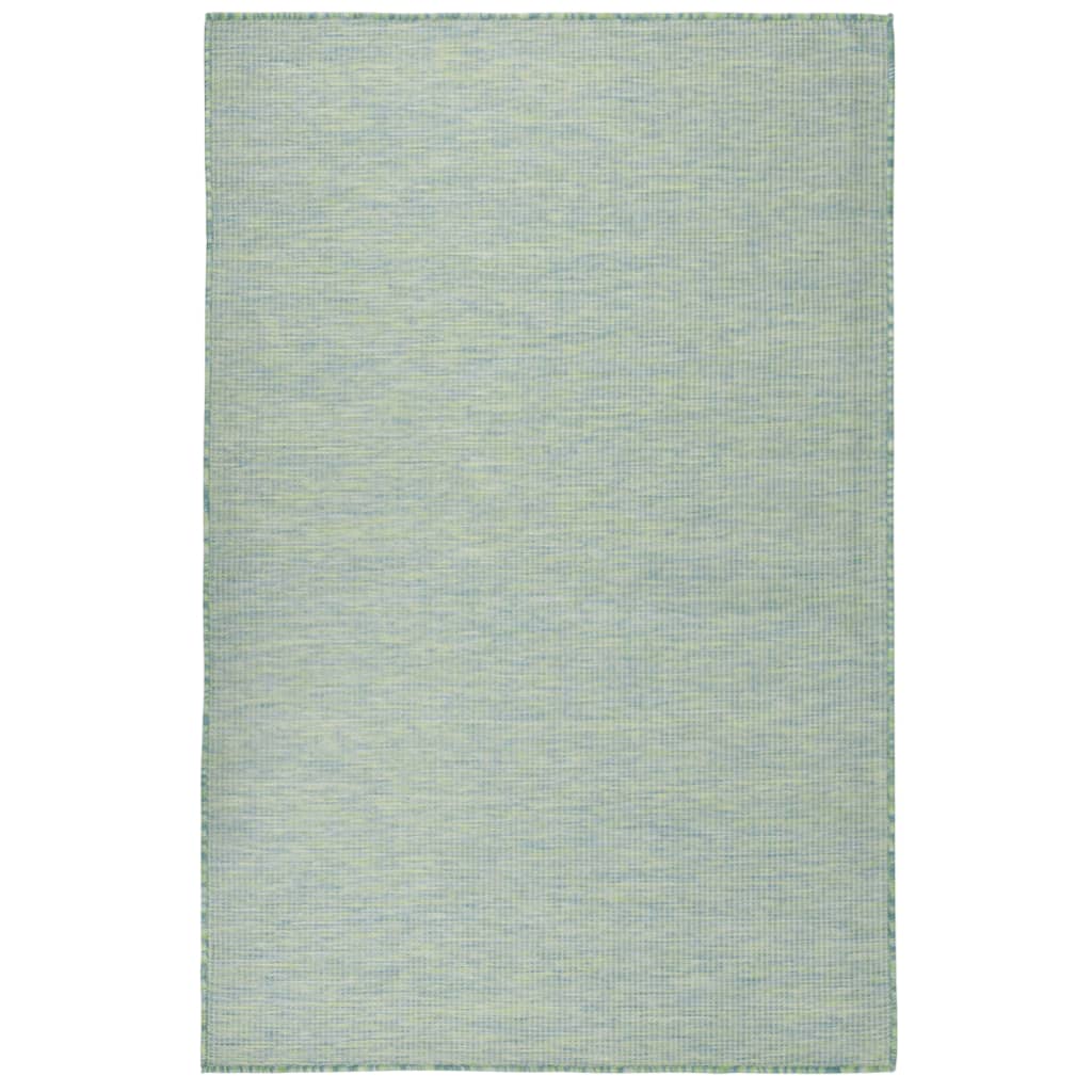 Ulkomatto Flatweave 100x200 cm turkoosi - Sisustajankoti.fi