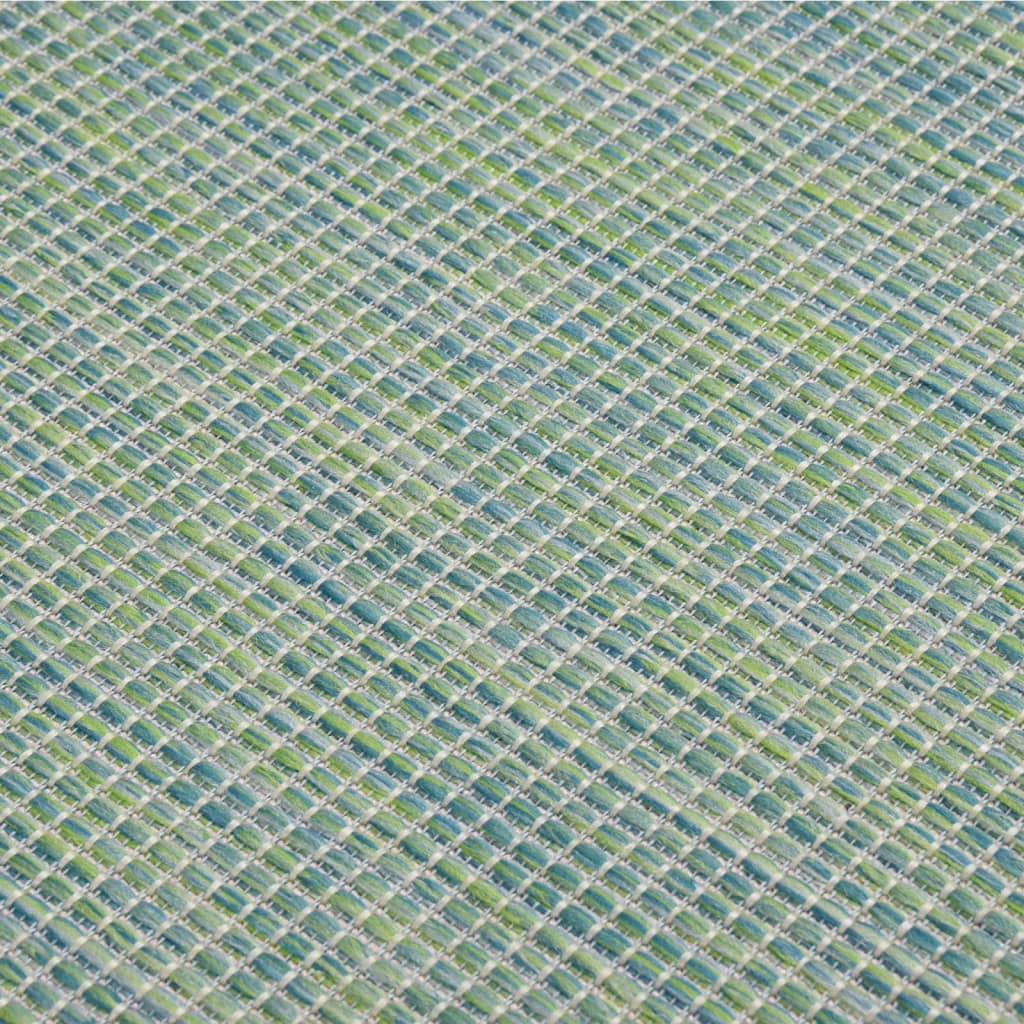 Ulkomatto Flatweave 120x170 cm turkoosi - Sisustajankoti.fi