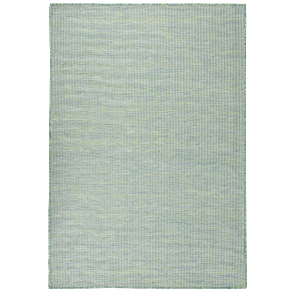 Ulkomatto Flatweave 160x230 cm turkoosi - Sisustajankoti.fi