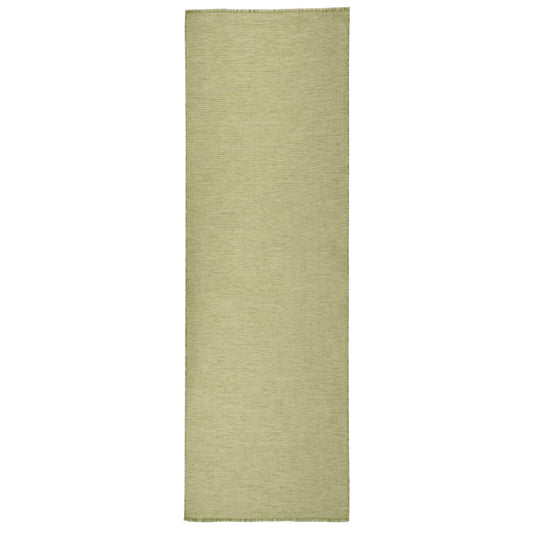 Ulkomatto Flatweave 80x250 cm vihreä - Sisustajankoti.fi