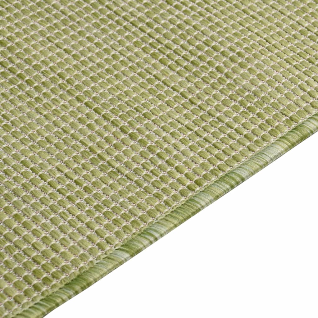 Ulkomatto Flatweave 80x250 cm vihreä - Sisustajankoti.fi