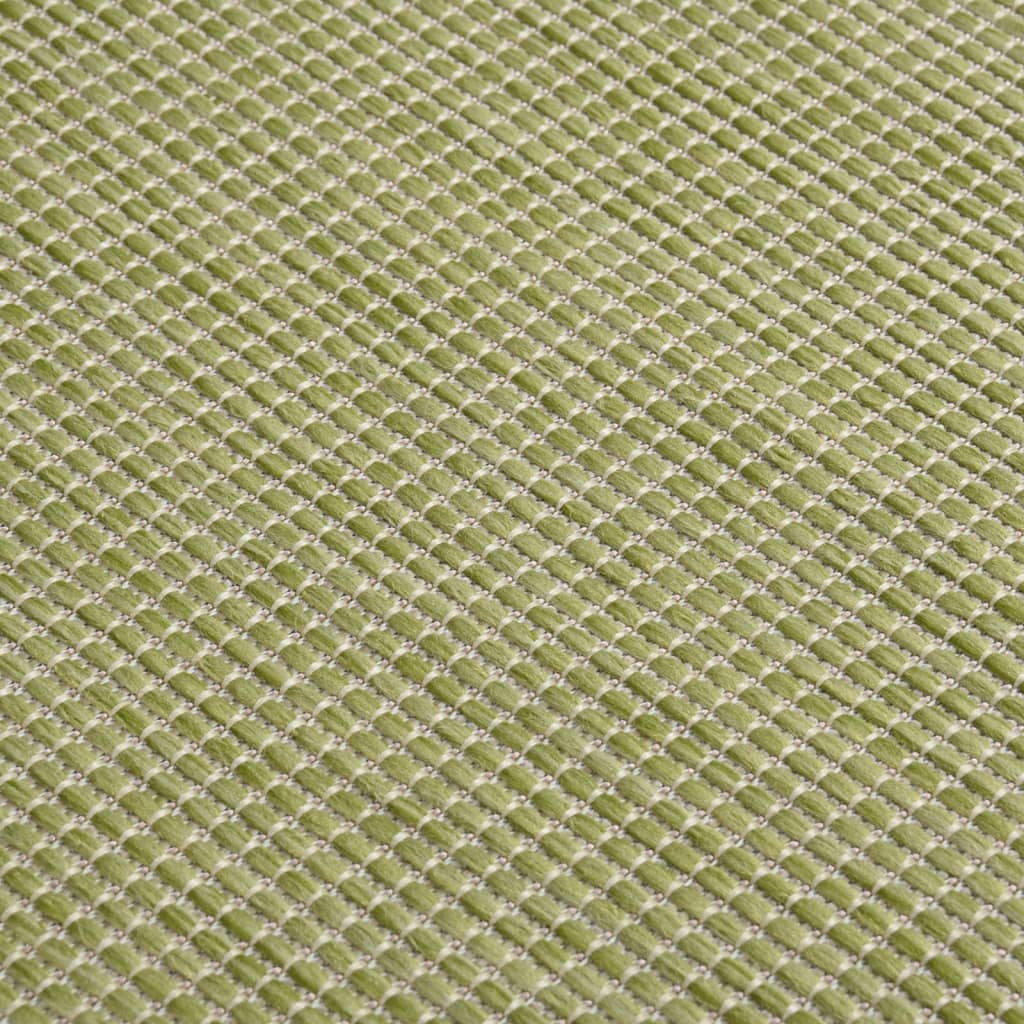 Ulkomatto Flatweave 80x250 cm vihreä - Sisustajankoti.fi