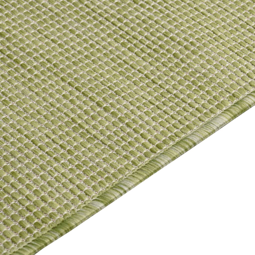 Ulkomatto Flatweave 100x200 cm vihreä - Sisustajankoti.fi