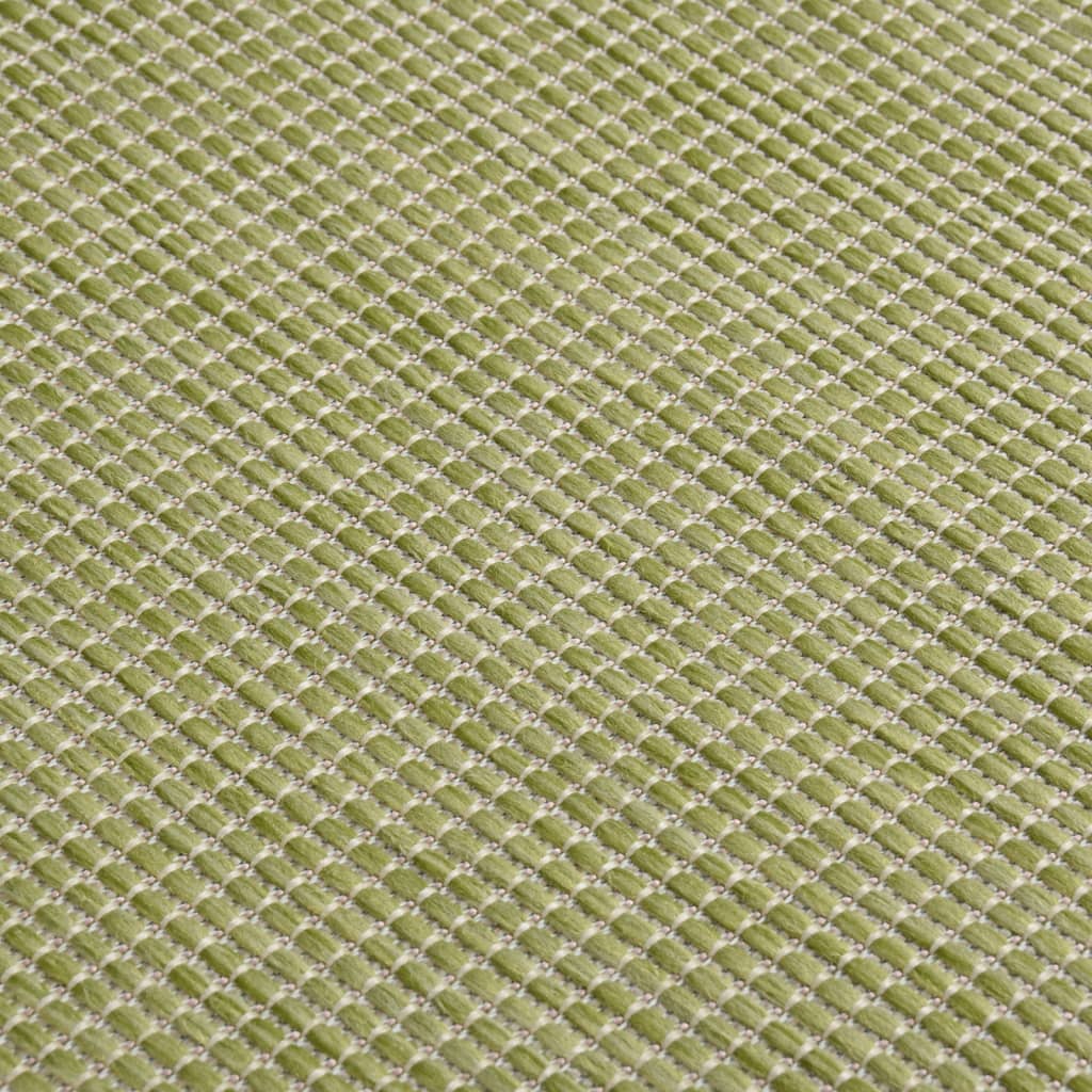 Ulkomatto Flatweave 100x200 cm vihreä - Sisustajankoti.fi