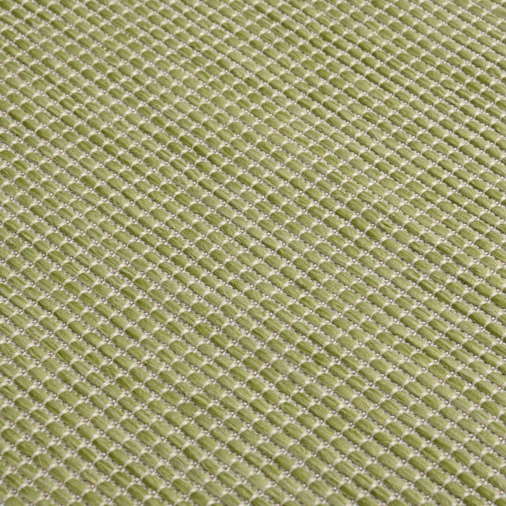 Ulkomatto Flatweave 140x200 cm vihreä - Sisustajankoti.fi