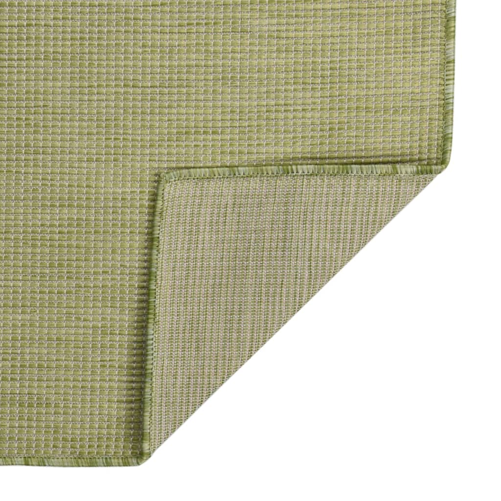 Ulkomatto Flatweave 200x280 cm vihreä - Sisustajankoti.fi