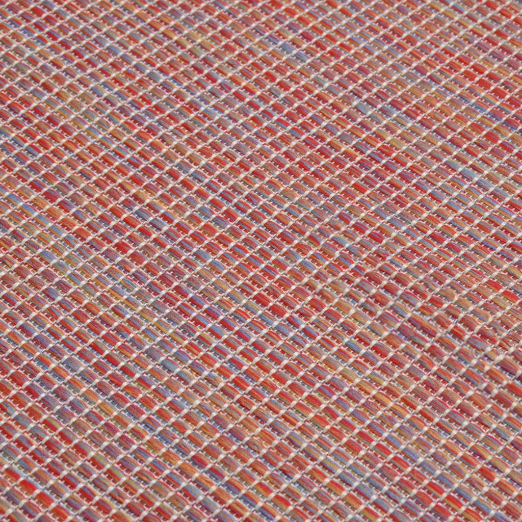 Ulkomatto Flatweave 100x200 cm punainen - Sisustajankoti.fi