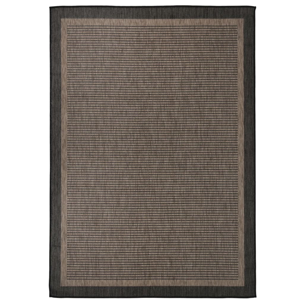 Ulkomatto Flatweave 140x200 cm tummanruskea - Sisustajankoti.fi