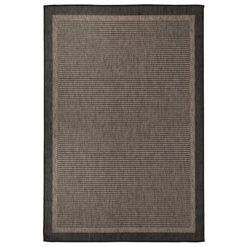 Ulkomatto Flatweave 160x230 cm tummanruskea - Sisustajankoti.fi