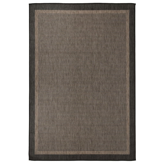 Ulkomatto Flatweave 160x230 cm tummanruskea - Sisustajankoti.fi