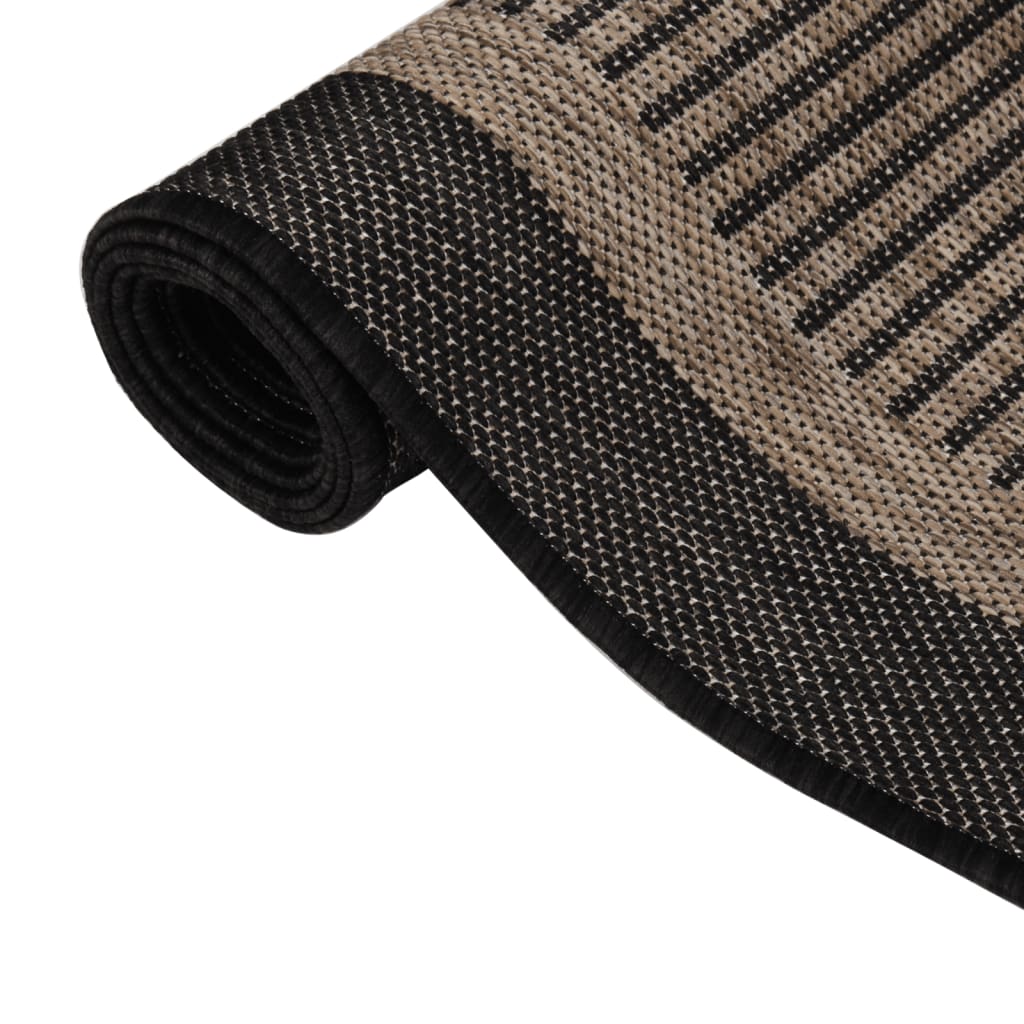 Ulkomatto Flatweave 160x230 cm tummanruskea - Sisustajankoti.fi