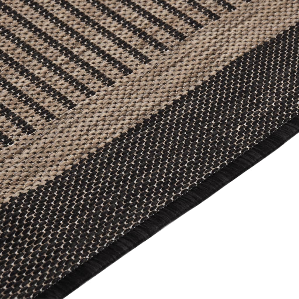Ulkomatto Flatweave 160x230 cm tummanruskea - Sisustajankoti.fi
