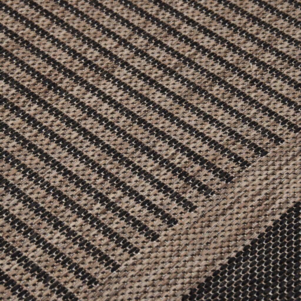 Ulkomatto Flatweave 160x230 cm tummanruskea - Sisustajankoti.fi