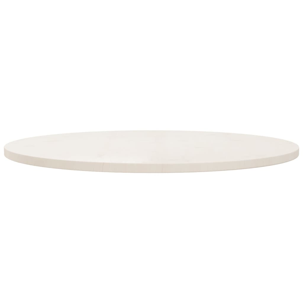 Pöytälevy valkoinen Ø90x2,5 cm täysi mänty - Sisustajankoti.fi
