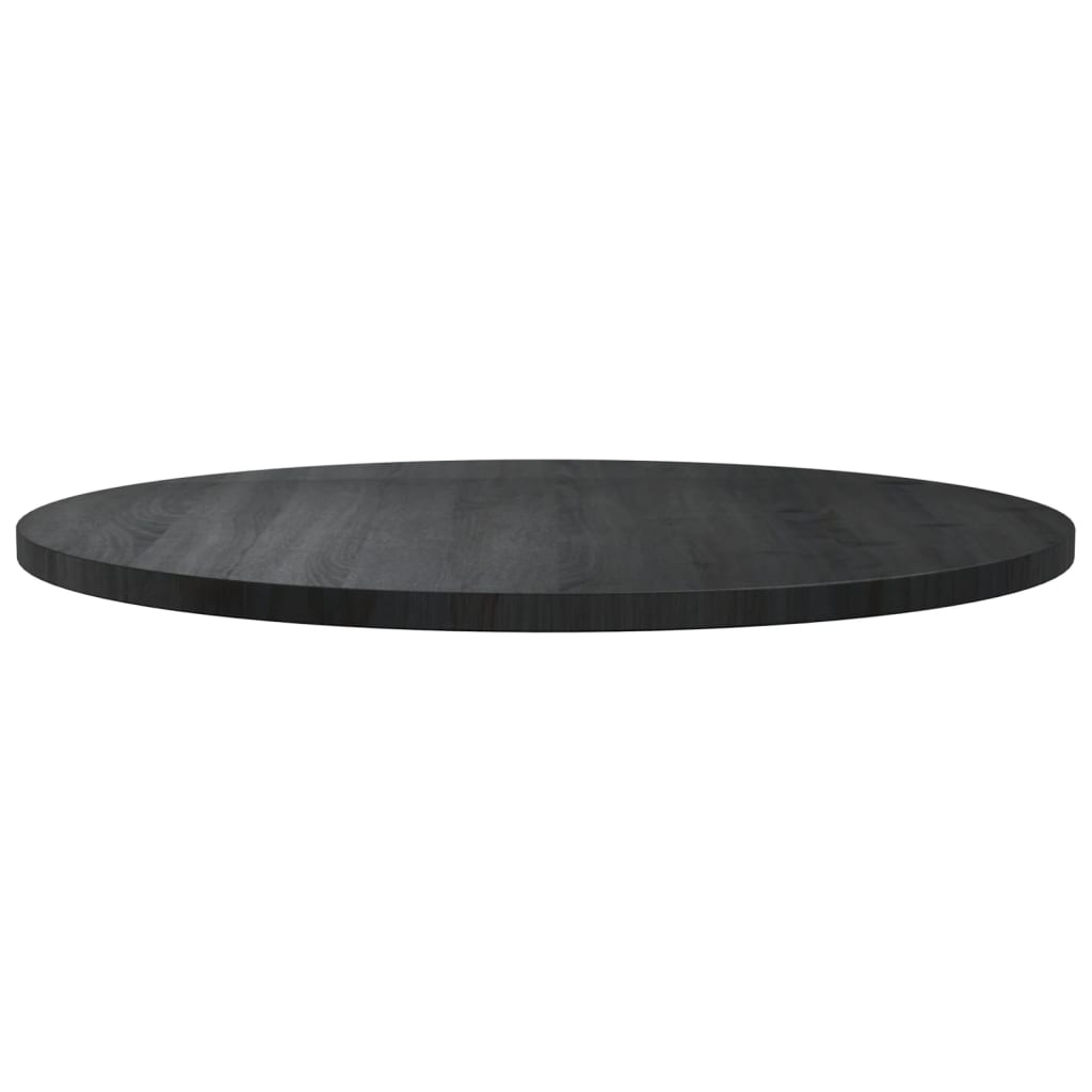 Pöytälevy musta Ø80x2,5 cm täysi mänty - Sisustajankoti.fi