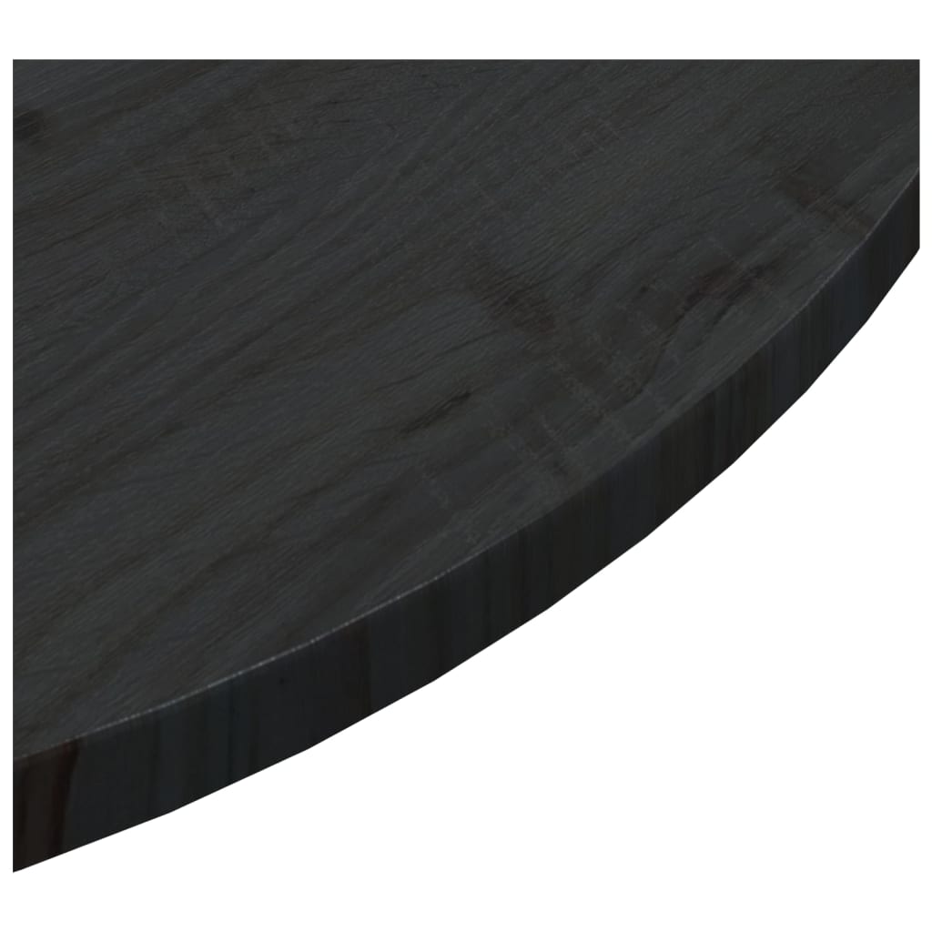 Pöytälevy musta Ø90x2,5 cm täysi mänty - Sisustajankoti.fi