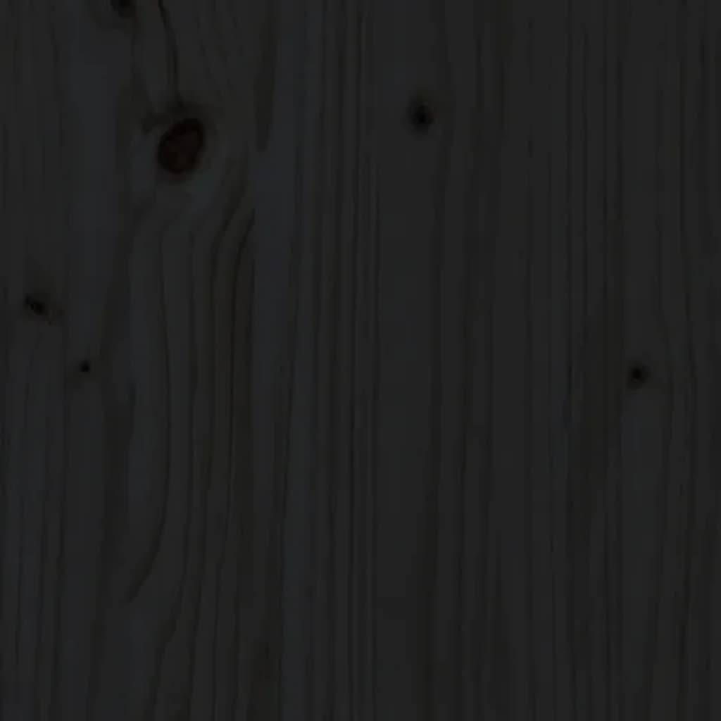 Pöytälevy musta Ø90x2,5 cm täysi mänty - Sisustajankoti.fi