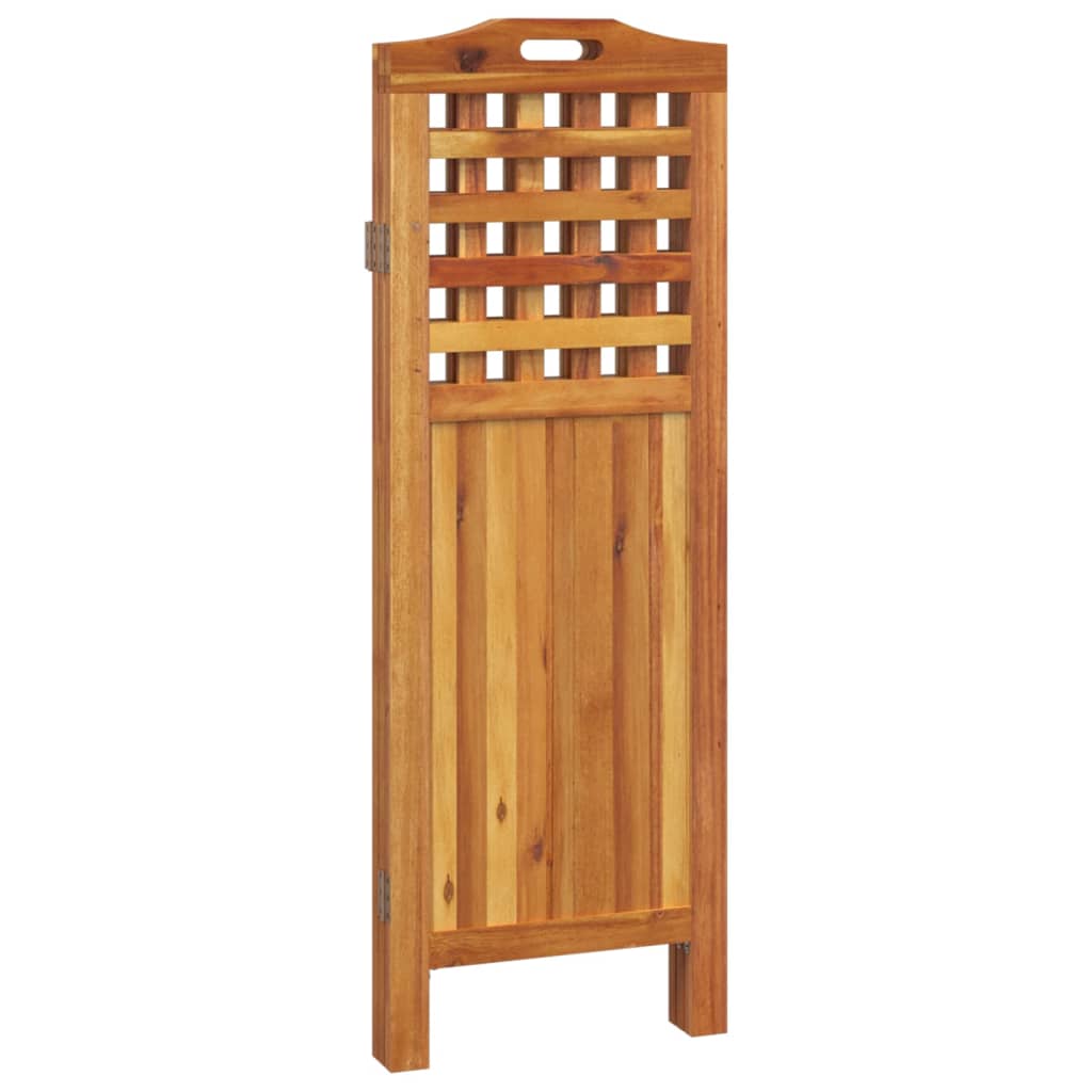 3-paneelinen Tilanjakaja 121,5x2x115 cm täysi akasiapuu - Sisustajankoti.fi